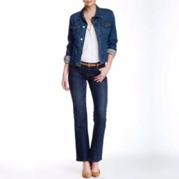 BIG STAR Mid Rise Boot Jeans Size 31 Hazel Regular Indigo Slimming - Picture 1 of 16